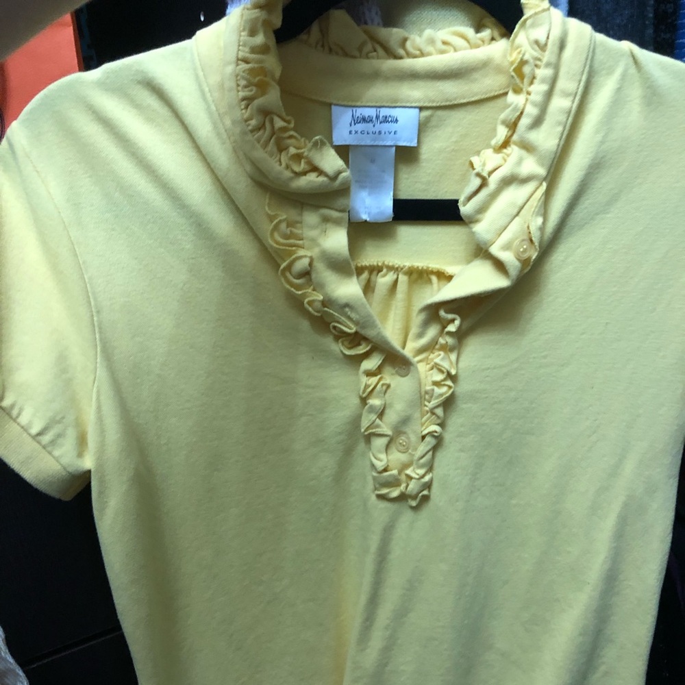 Neiman marcus yellow polo shirt- M